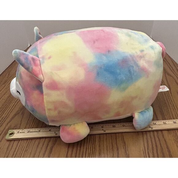 Linzy Comfort Cat Plush Kitty Tie Dye Watercolor Plush Stuffed Animal Toy 16" - Picture 9 of 10